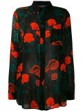carnation print long sleeve shirt