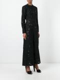 semi sheer wide leg jumpsuit