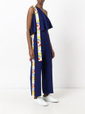 one shoulder frill jumpsuit 