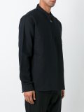 shawl collar zipped shirt 