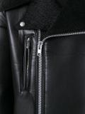 artificial leather biker jacket
