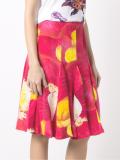 silk printed skirt