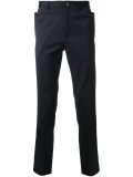 pocket detail straight leg trousers
