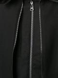 folded neck zipped jacket