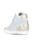 panelled hi-top sneakers