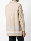buttoned mid coat