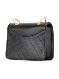 embossed logo cross body bag 