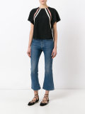 diagonal stripe blouse