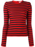 round neck striped jumper