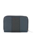 striped zip up wallet