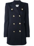 structured shoulder military coat