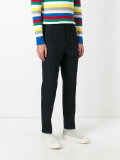plain tailored trousers