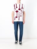 key print T-shirt
