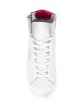 side zip hi-top sneakers