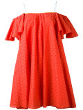 off the shoulder embroidered dress 