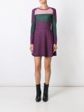 metallic panelled dress