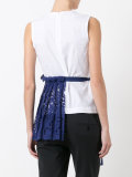lace trim applique top 