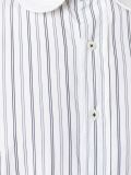 double collar striped shirt