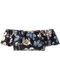 floral ruffle detail bikini 