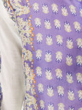 abstract print sheer shirt