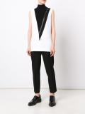 turtleneck sleeveless blouse