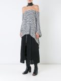 'Graphic Suspended Backless'罩衫