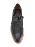 contrast sole loafers