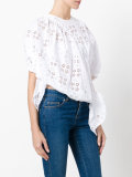 ruffled eyelet blouse