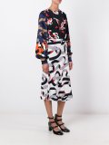 multi print dress