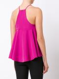 round neck flared blouse