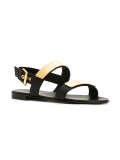 gold-tone plaque sandals 