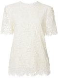 lace shortsleeved blouse