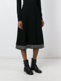 eyelet embellished skirt