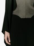 open back knitted cape dress