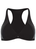scoop neck panelled top