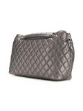 metallic quilted shoulder bag