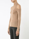 cut-out detail knitted top