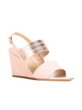 sling-back wedge sandals