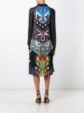 'Fortune' heart nouveaux pleated dress
