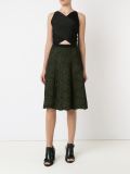 high-waisted knit skirt