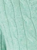 cable knit v neck jumper
