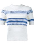 The Mixed Stitch Stripe Top