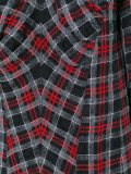 checked zipped dress