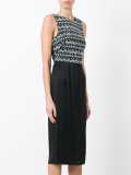 contrast sleeveless dress 