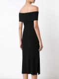 off-shoulders knitted dress