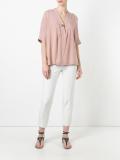 flared trim blouse 