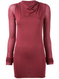 draped neck longsleeved T-shirt