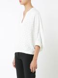 three-quarter sleeve blouse 