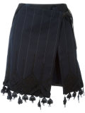 wrap lace trim skirt
