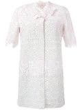 shortsleeved floral motif coat